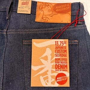 Naked & Famous X Massdrop Ichiban Selvedge Weird Guy Tapered Jeans (NWT)